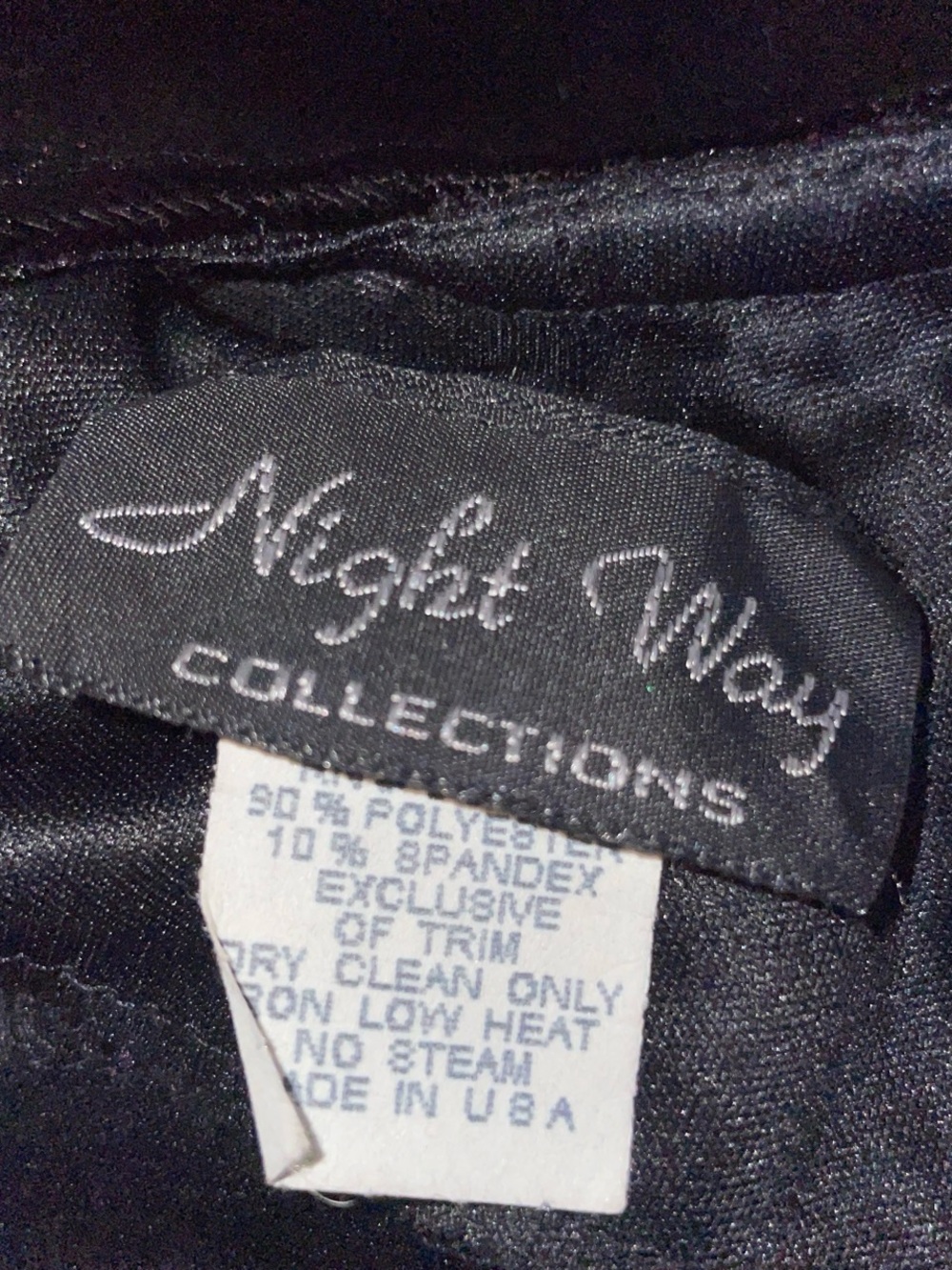 Night Way Collections Black Velvet Halter Maxi with Sequin Neck - Picture 2 of 3